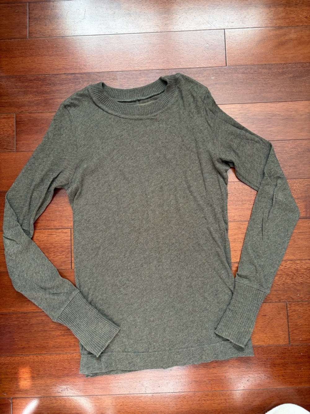 Enza Costa Olive Knit Crewneck Pullover